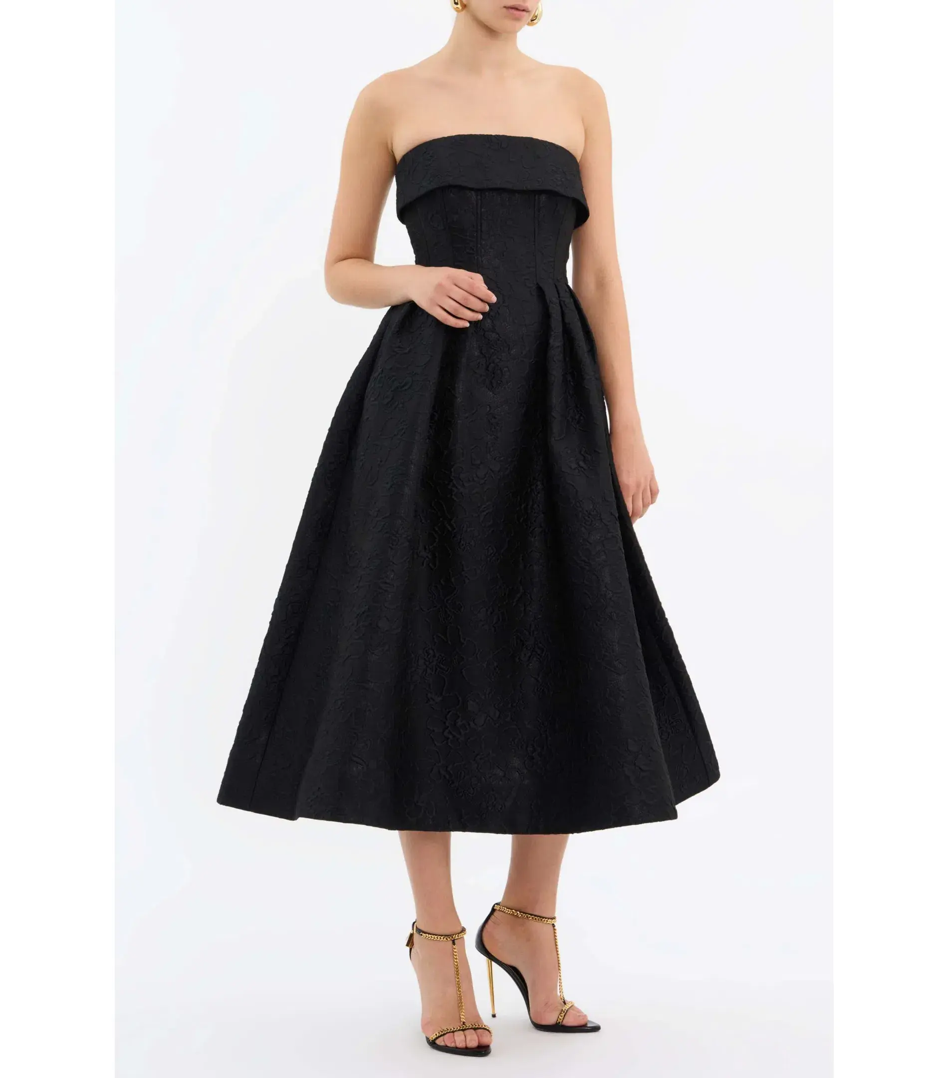 Rebecca Vallance Esther Mid Dress Black Size AU 6 - Image 1