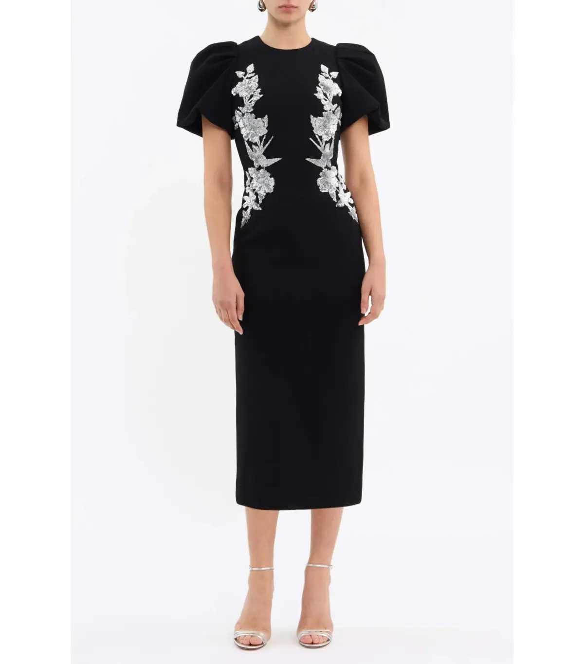 Rebecca Vallance Monroe Midi Dress Black Size AU 10 - Image 1