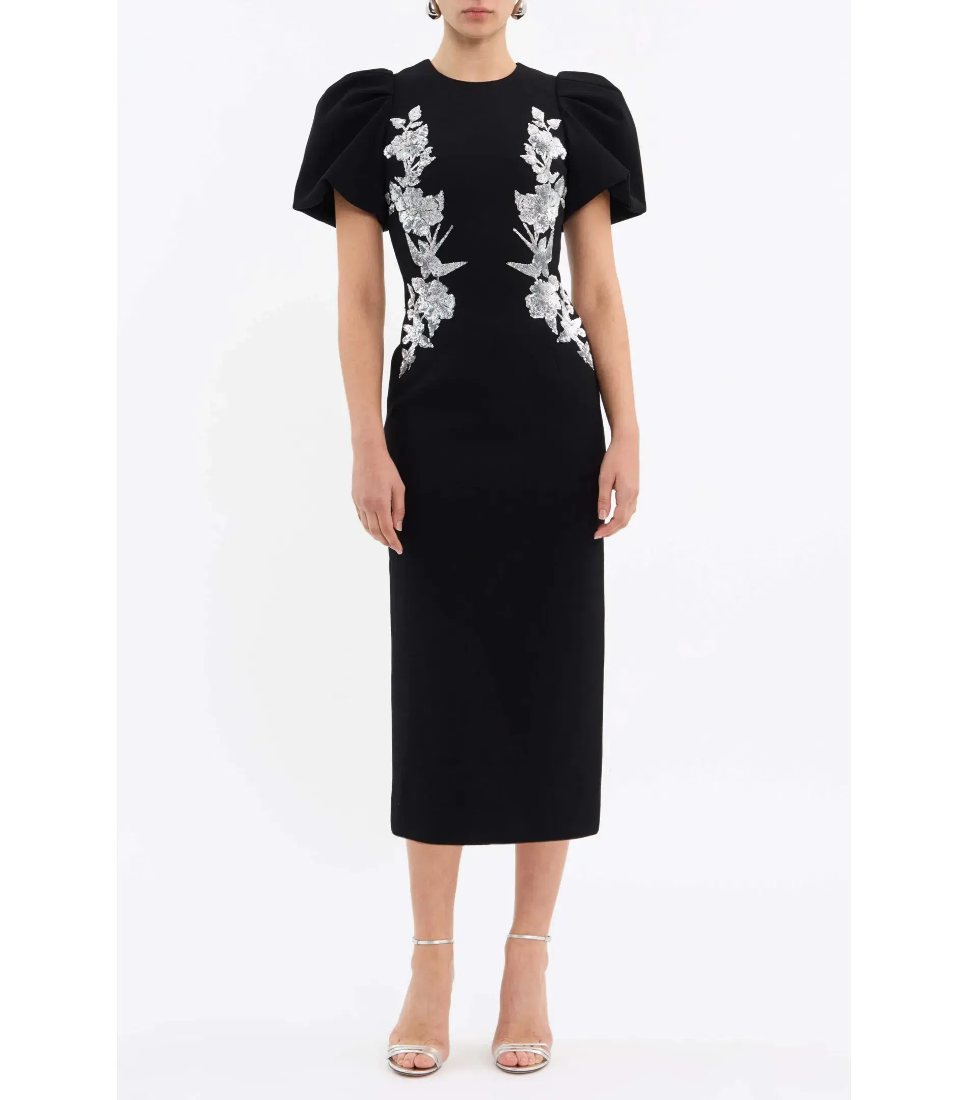 Rebecca Vallance Monroe Midi Dress Black Size AU 14 - Image 1