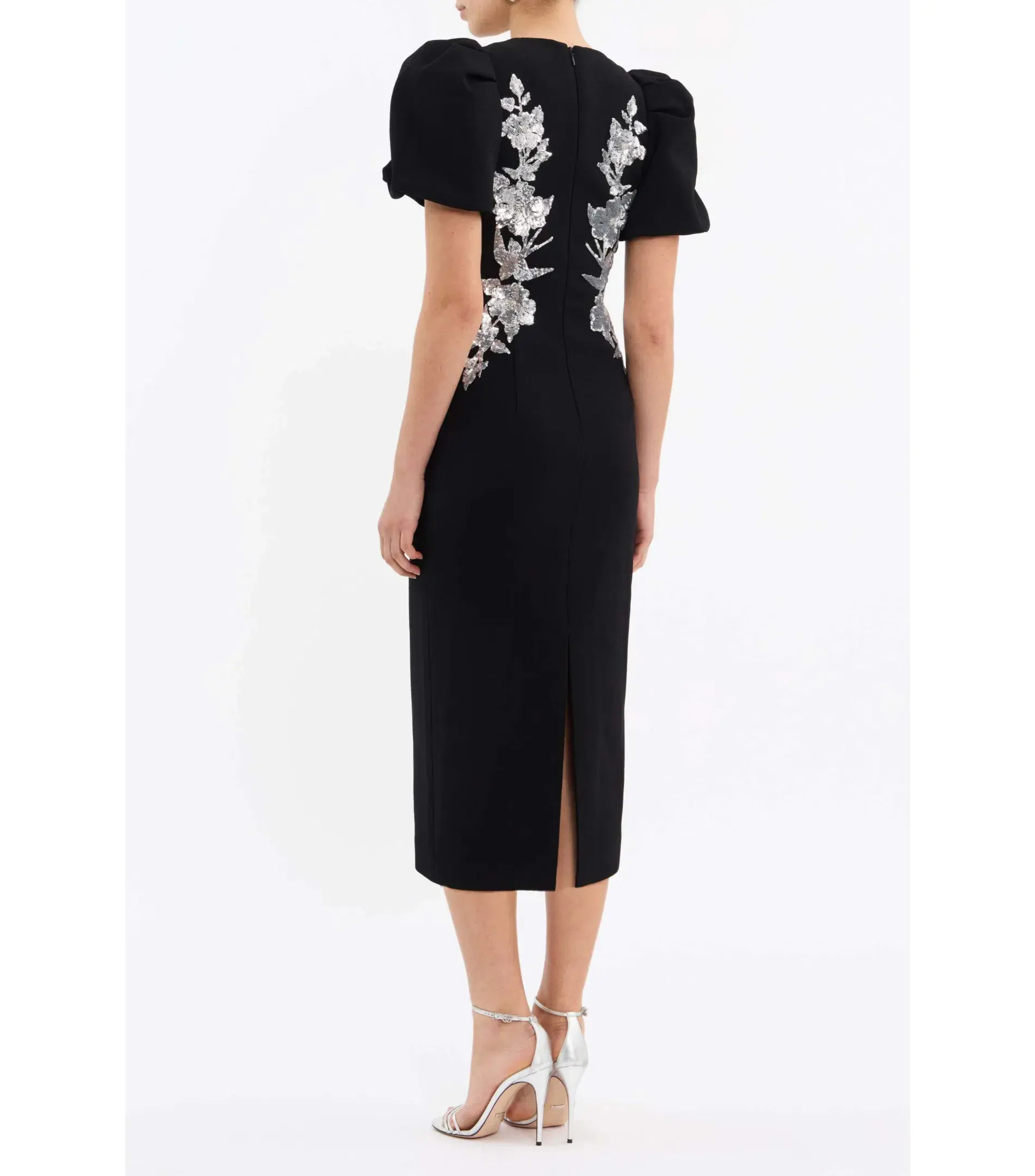 Rebecca Vallance Monroe Midi Dress Black Size AU 14 - Image 4