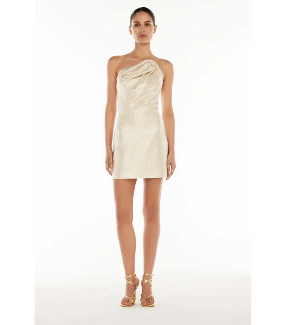 Manning Cartell Future Moderne Mini Dress Gold Size AU 8 - Image 1