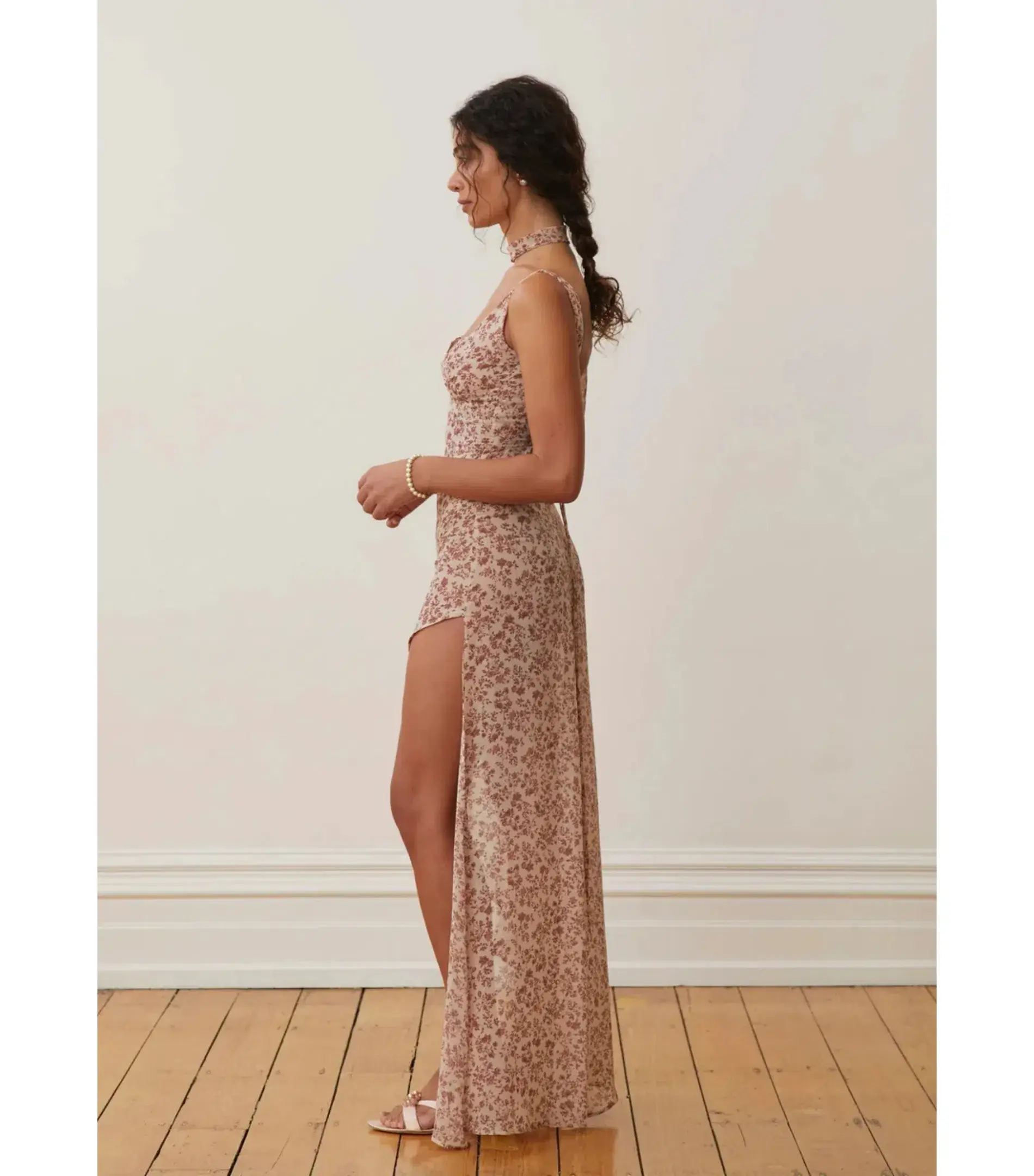 Arcina Ori Amelie Dress in Floral Mauve Size L / AU 12 - Image 2