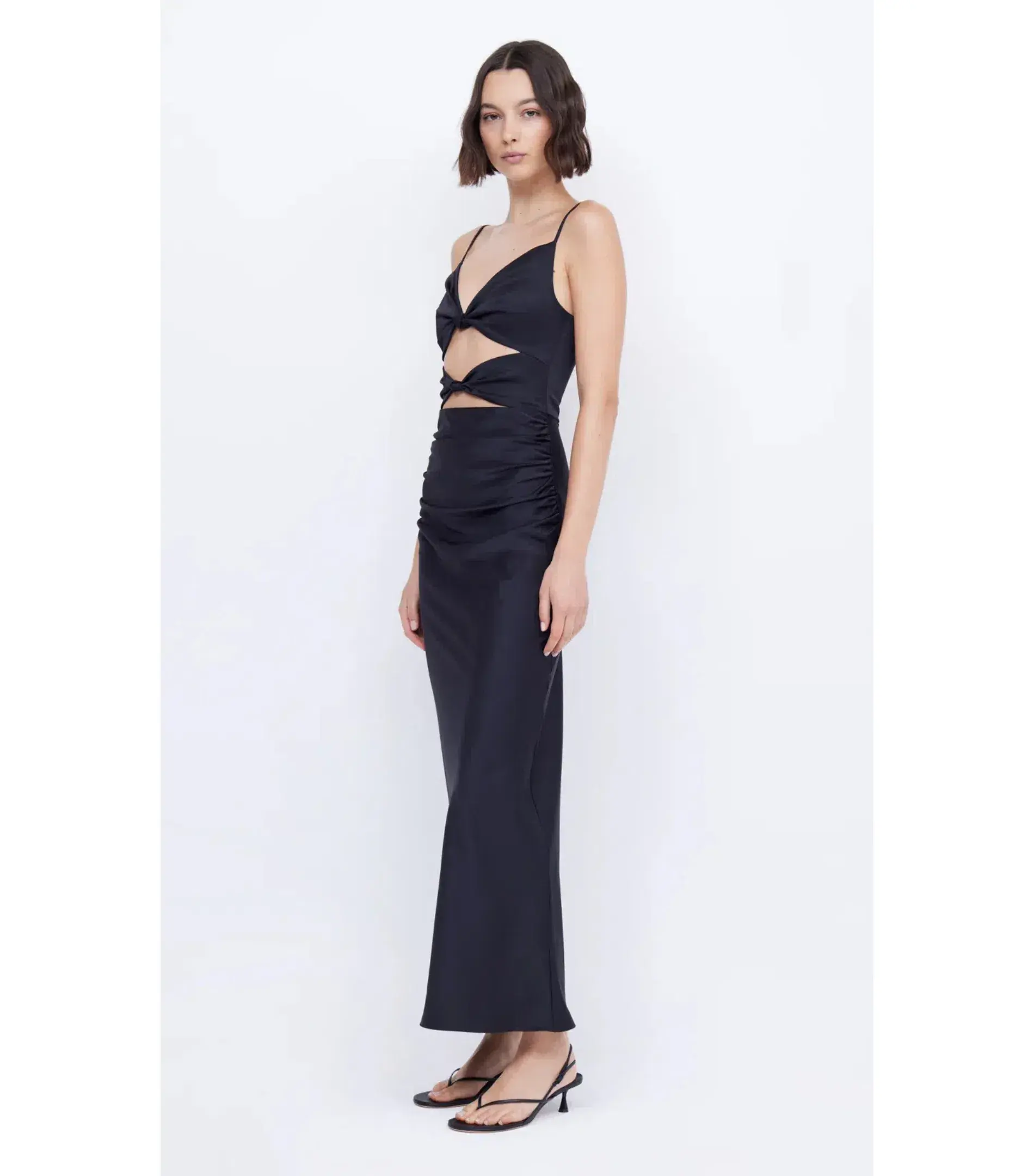 Bec & Bridge Mari Lou Knot Dress Black Size AU 8  - Image 4