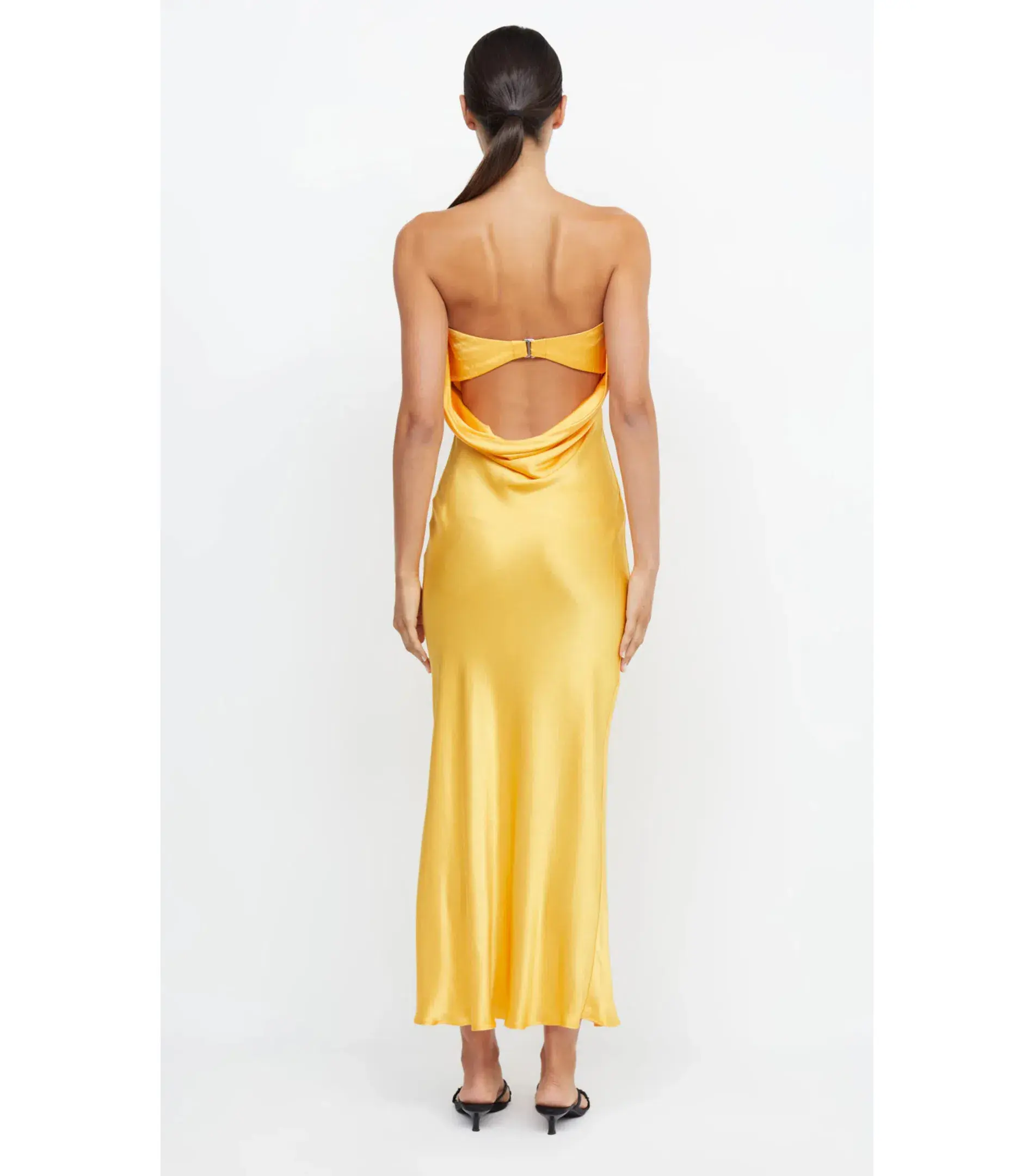 Bec & Bridge Moon Dance Strapless Dress in Mango Yellow Size AU 8  - Image 4