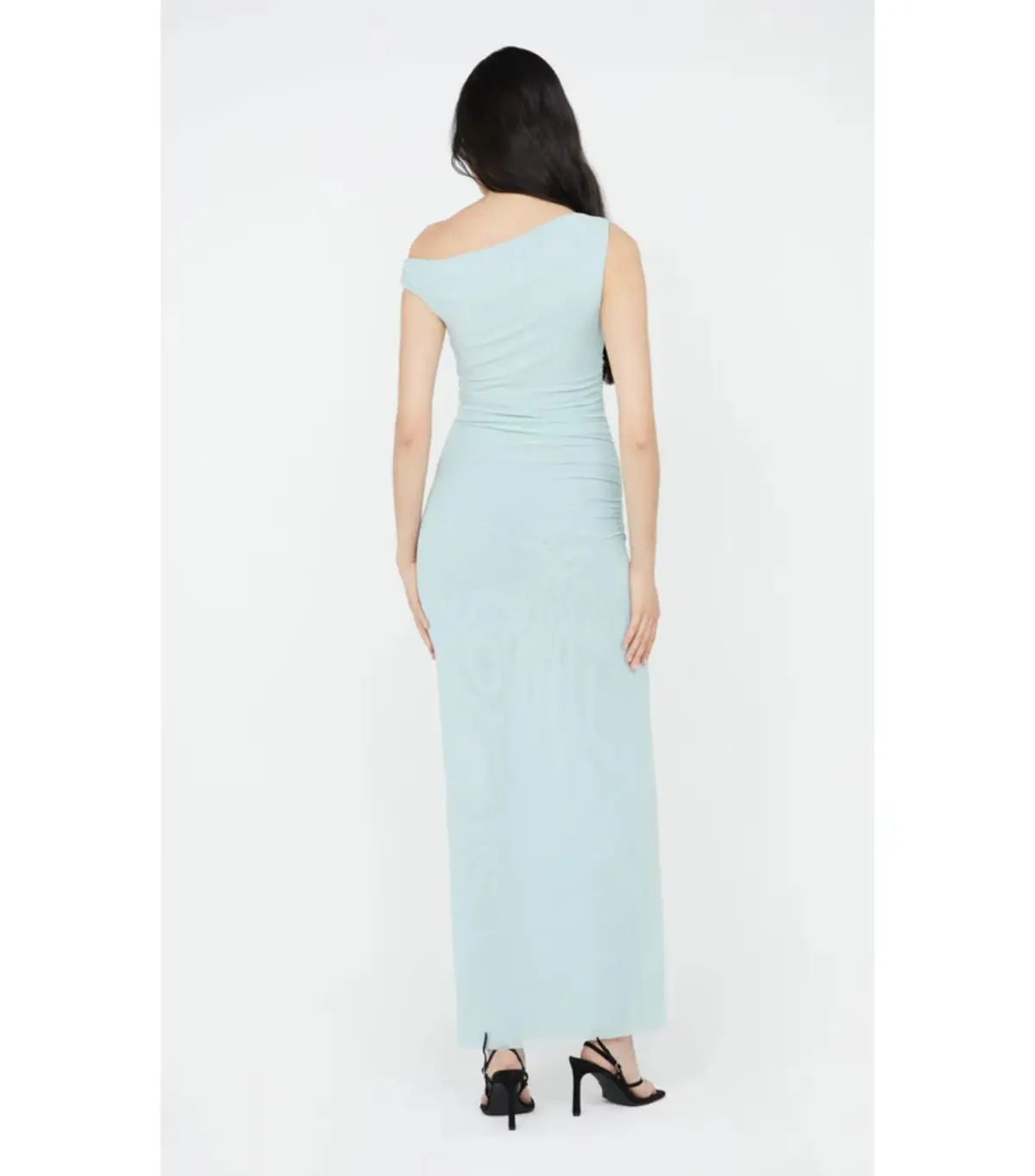 Bec & Bridge Sania Asym Dress in Duck Egg Size AU 6 - Image 4