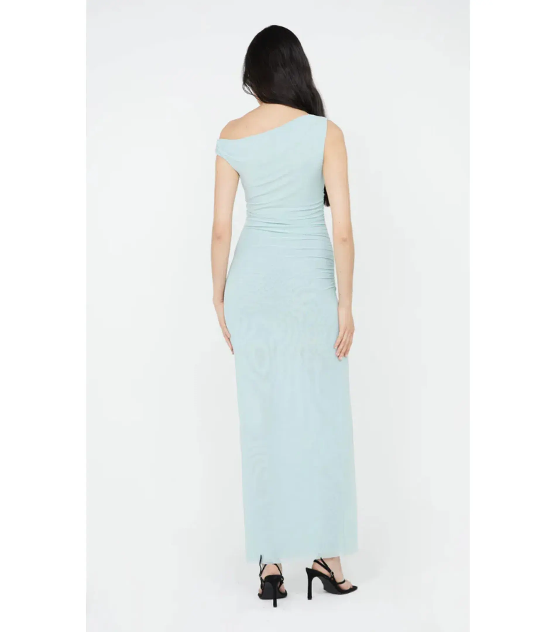Bec & Bridge Sania Asym Dress in Duck Egg Size AU 6 - Image 4