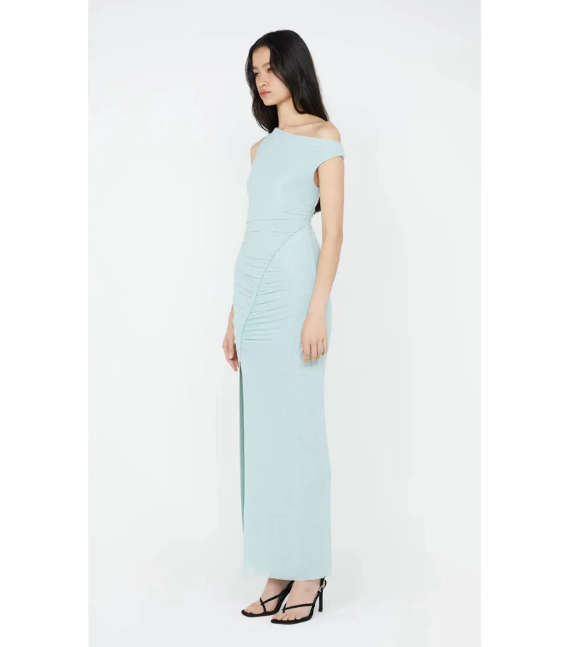 Bec & Bridge Sania Asym Dress in Duck Egg Size AU 6 - Image 2