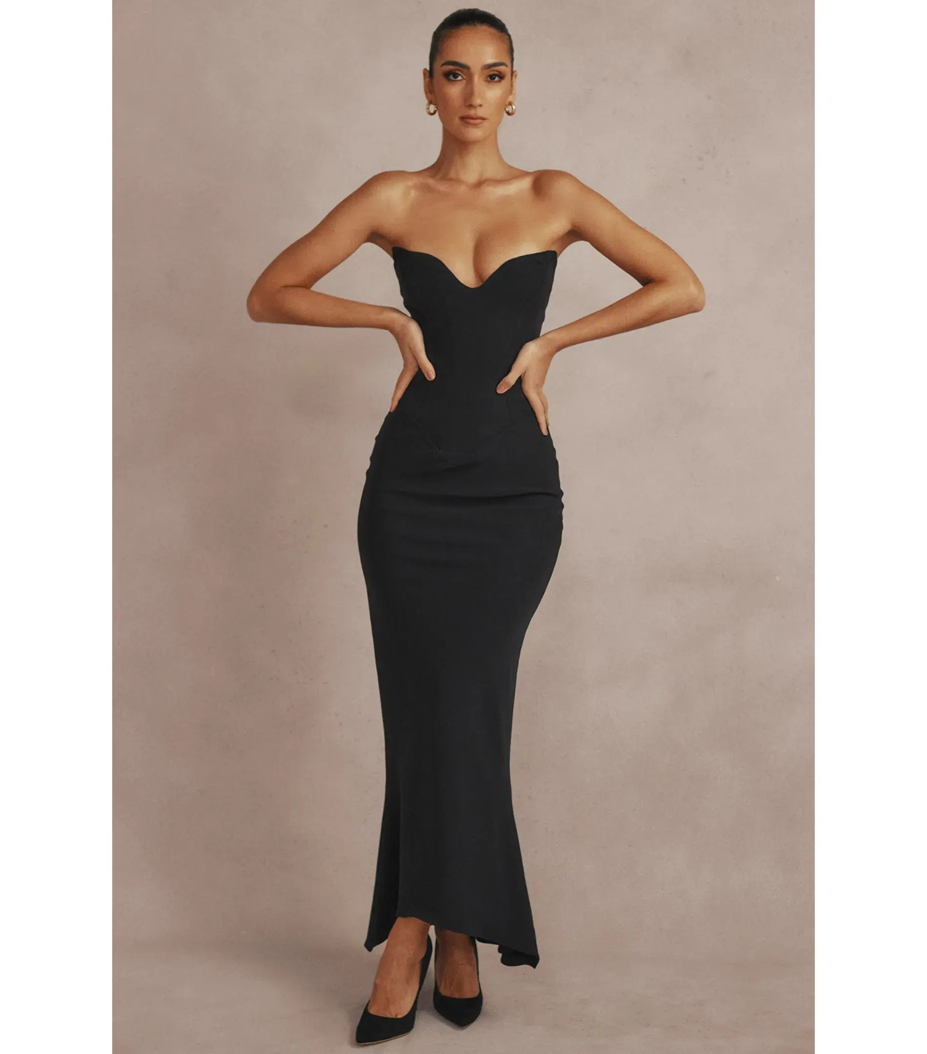 House Of CB Crepe Strapless Corset Dress Black Size XS / AU 6  - Image 6