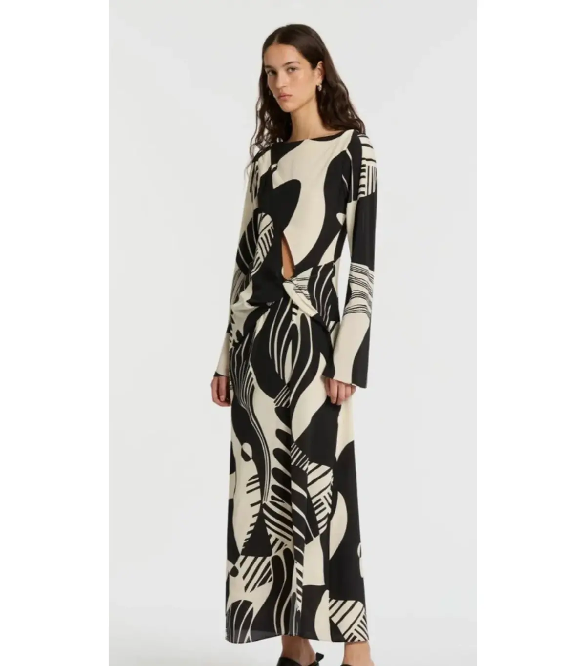 Sir The Label Realisme Twist Maxi Dress Print Size 1 / AU 8 - Image 1