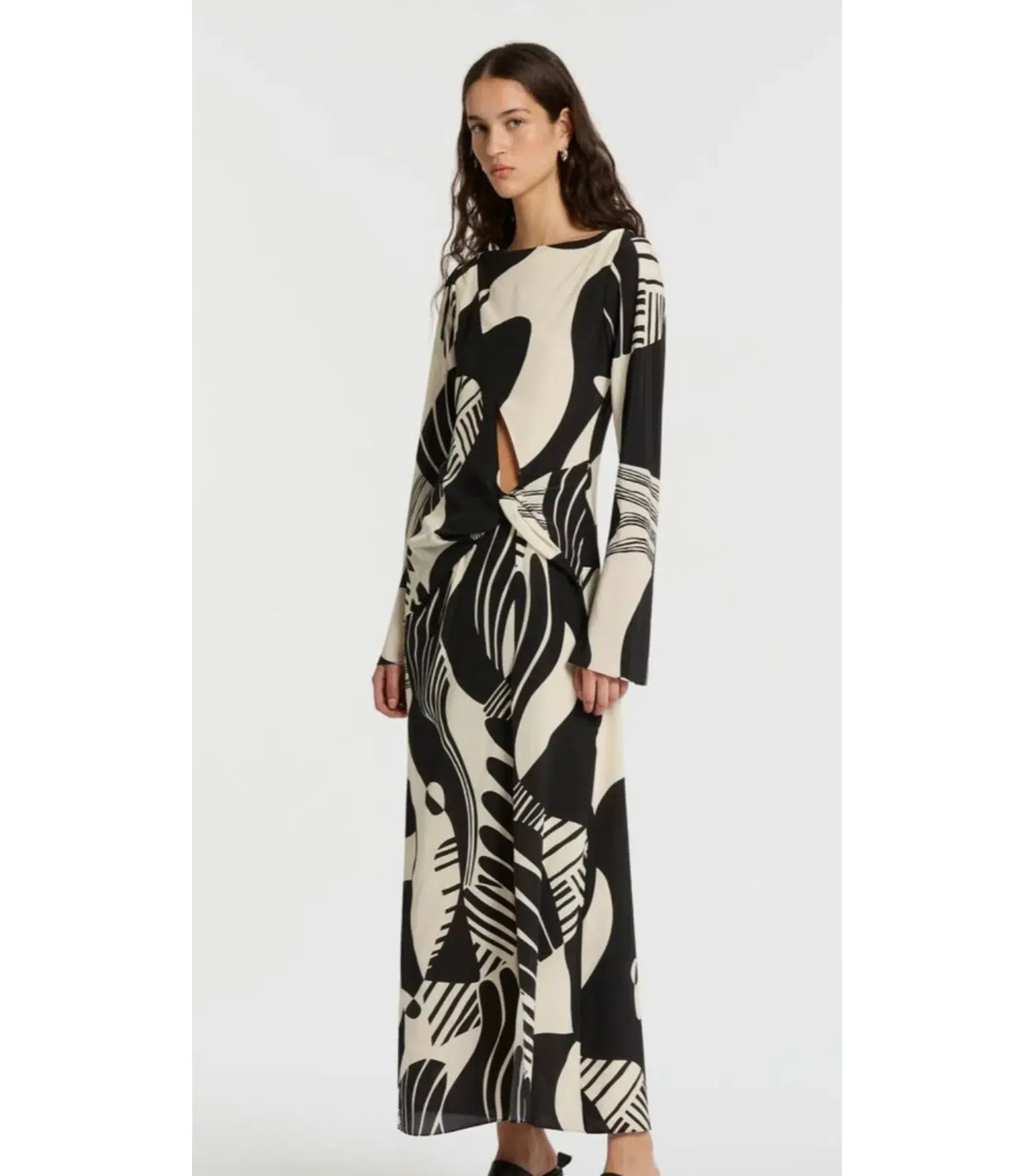 Sir The Label Realisme Twist Maxi Dress Print Size 1 / AU 8 - Image 1