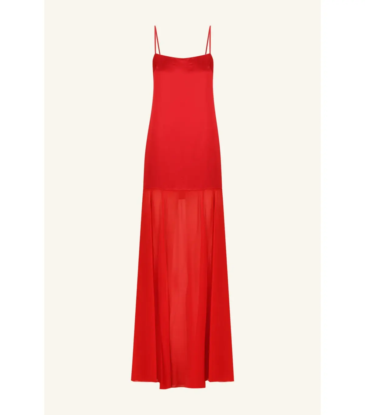 Shona Joy Moraya Dropped Waist Maxi Dress Chilli Red Size AU 10 - Image 5