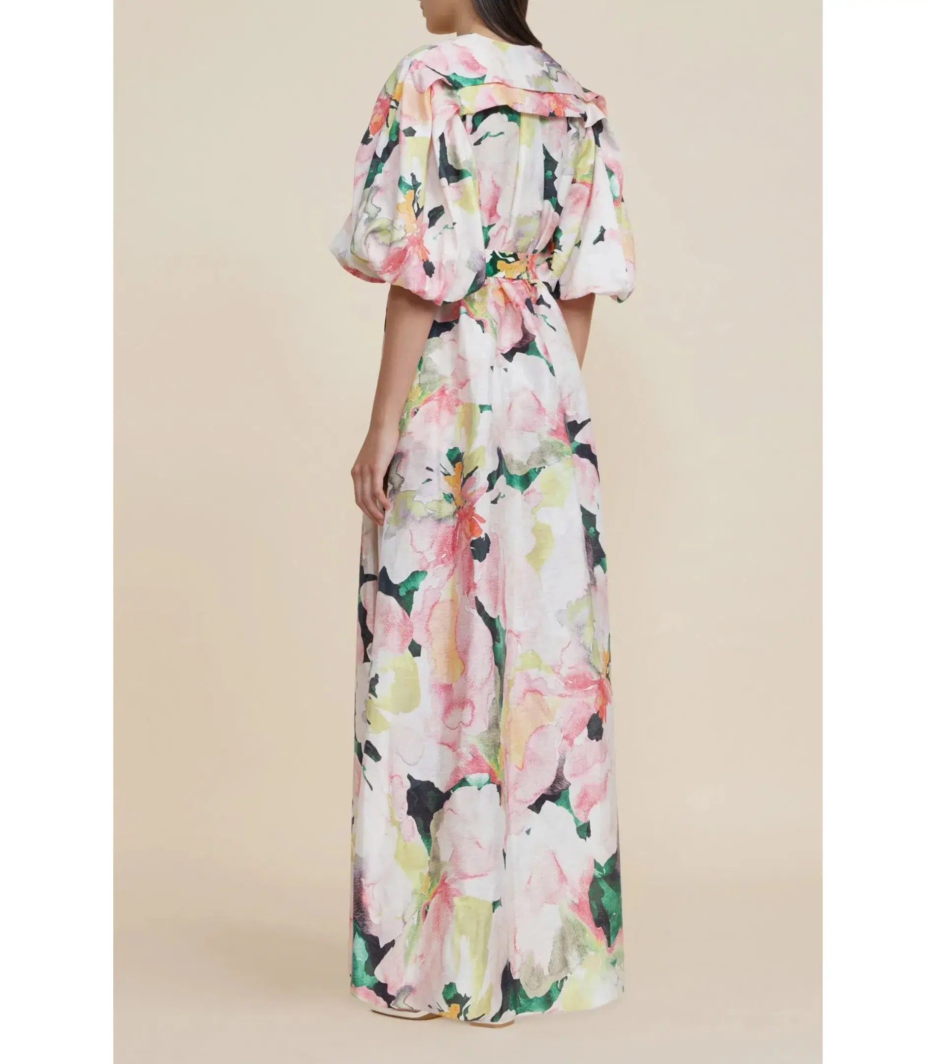 Acler Clayton Maxi Dress Daphney Posy Size AU 12 - Image 7