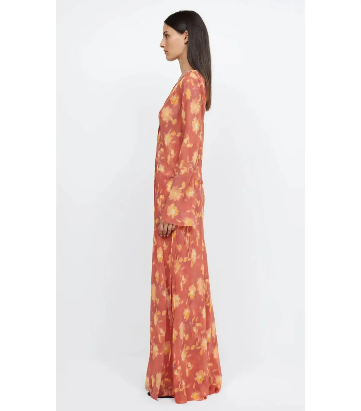 Bec & Bridge Azalea Wrap Long Sleeve Maxi Dress Lumen Floral Size AU 8 - Image 3