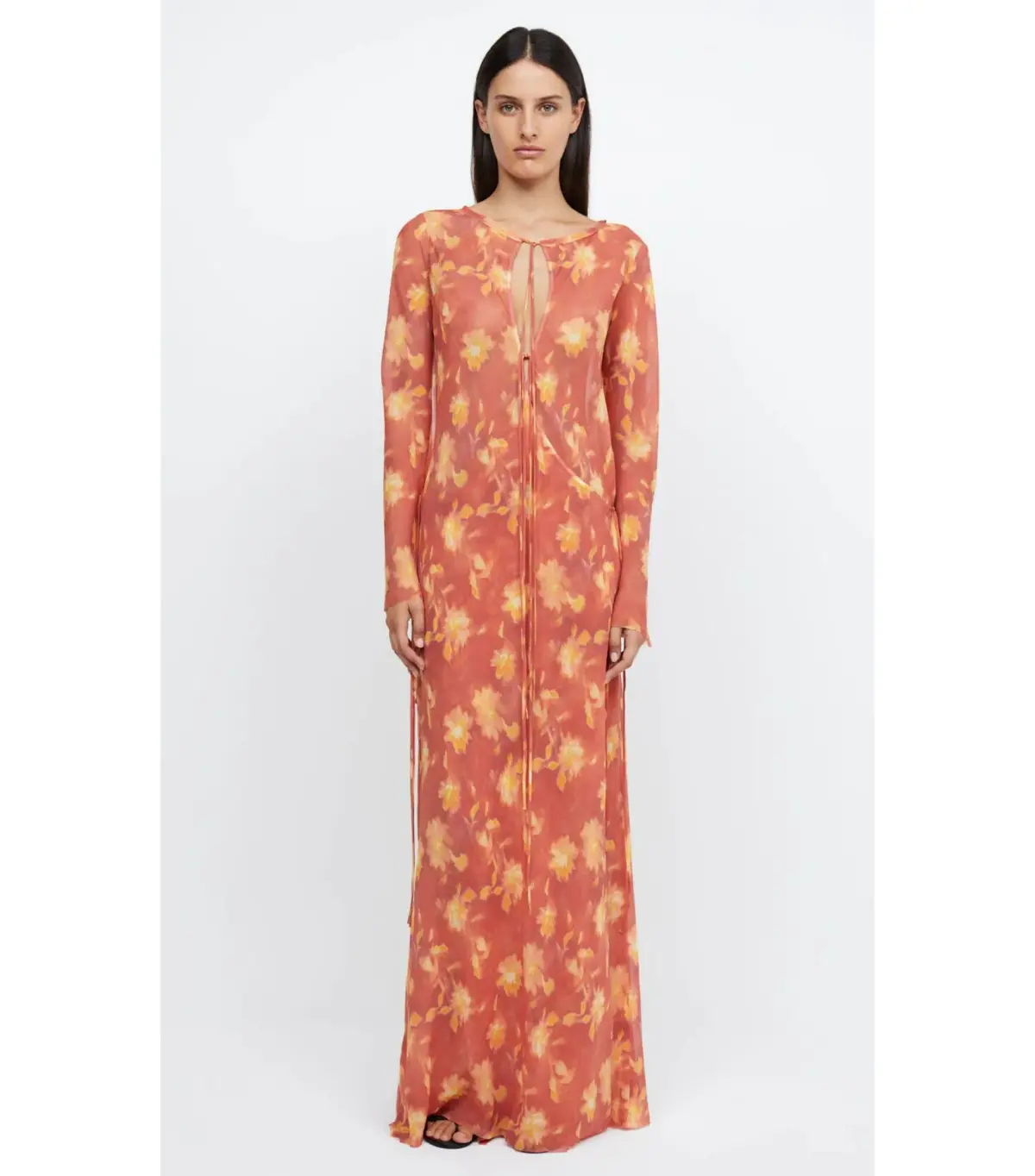 Bec & Bridge Azalea Wrap Long Sleeve Maxi Dress Lumen Floral Size AU 8 - Image 1