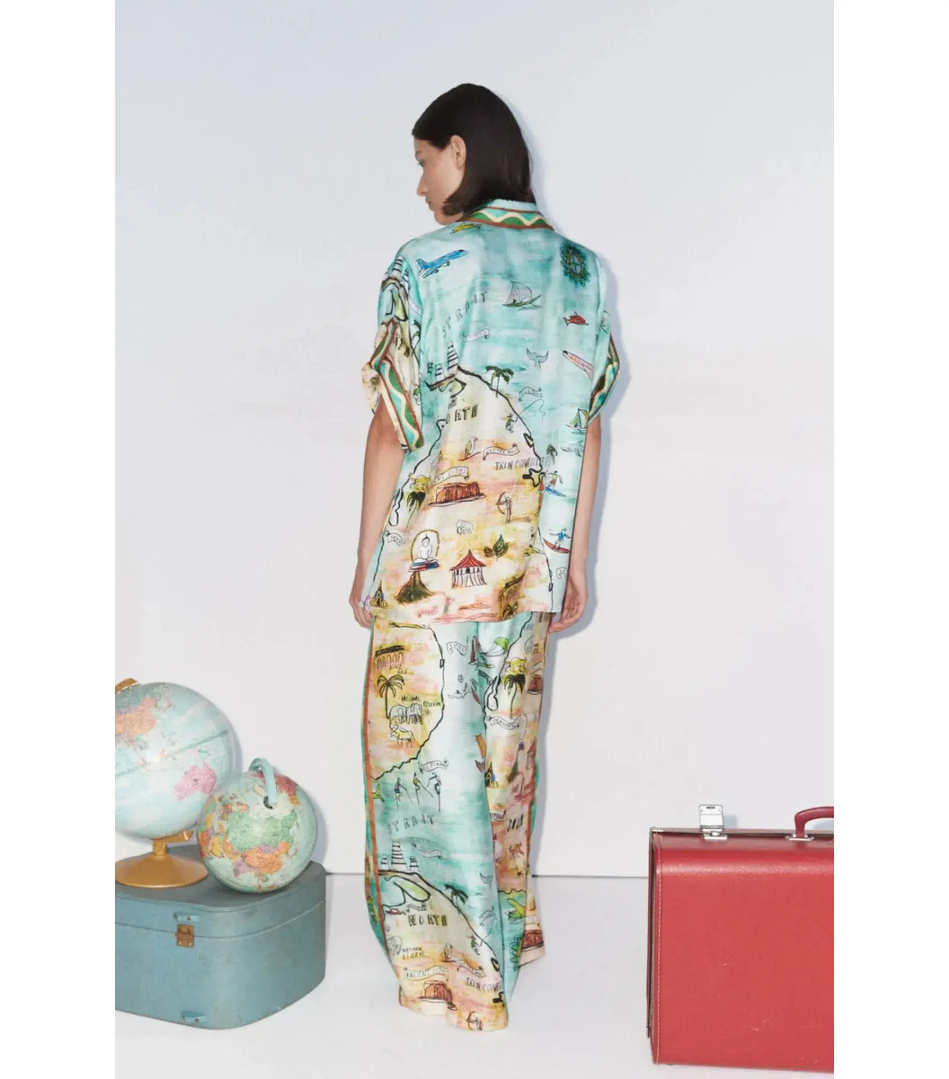Alemais Swell Shirt and Pants Set Multi Size AU 10 - Image 2