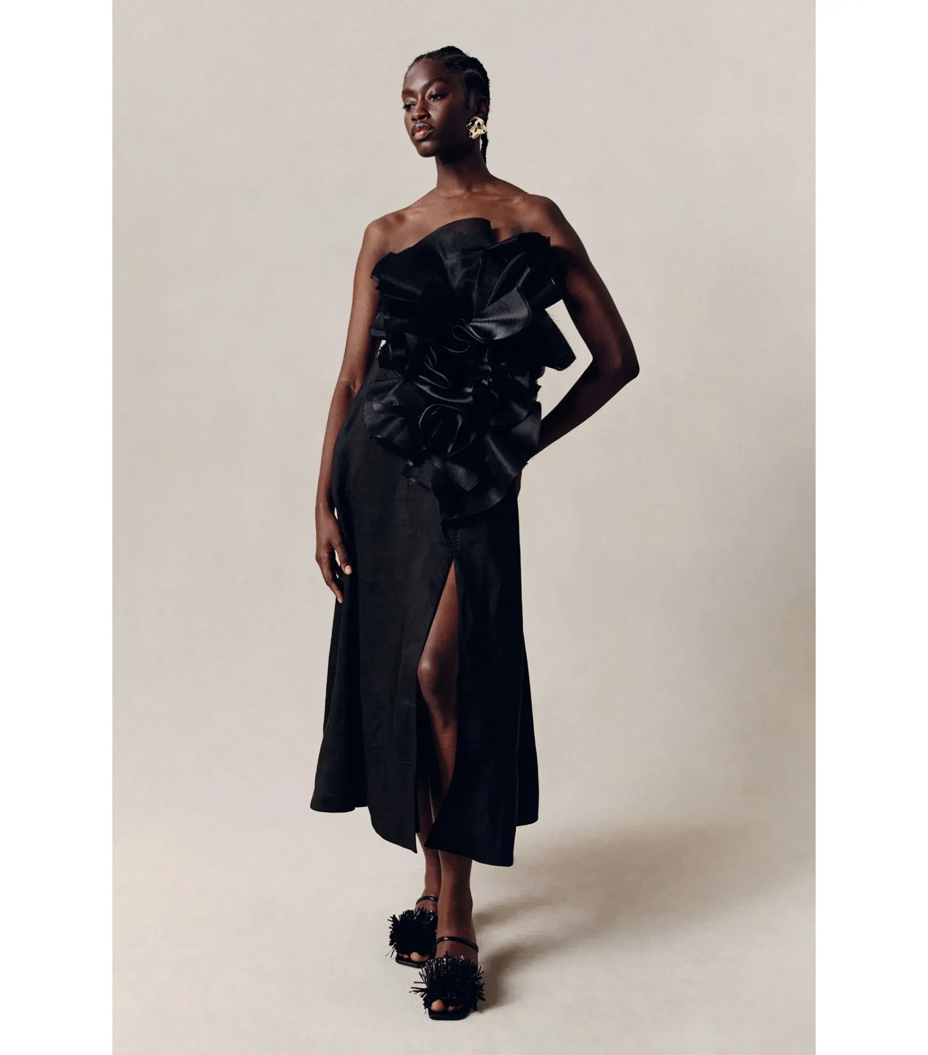 Aje Energy Midi Dress in Black Size AU 8  - Image 4