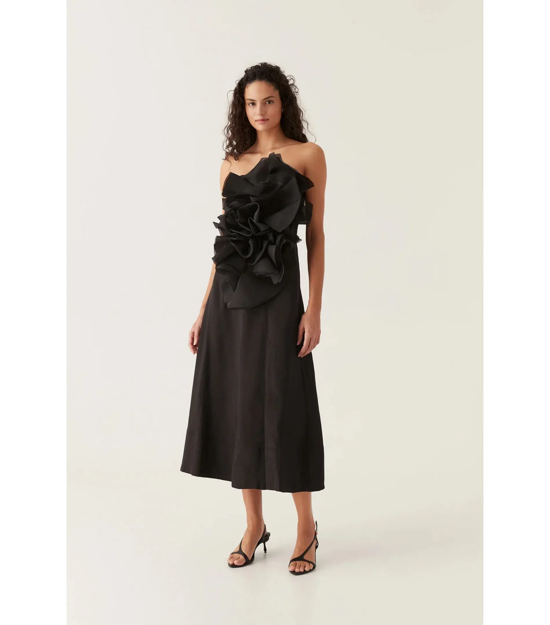 Aje Energy Midi Dress in Black Size AU 8  - Image 2