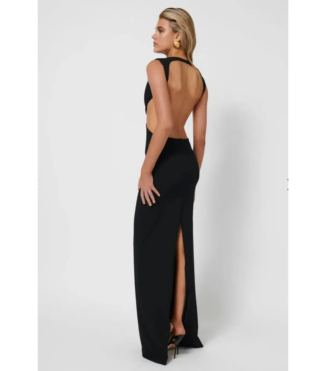 Effie Kats Valencia Gown in Black Size AU 8  for rent on The Volte - main image