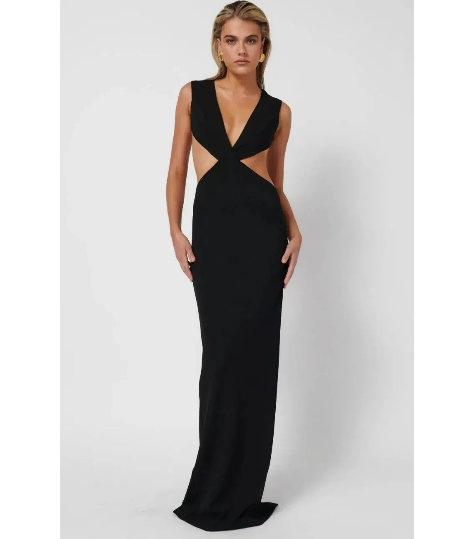 Effie Kats Valencia Gown in Black Size AU 8  - Image 1