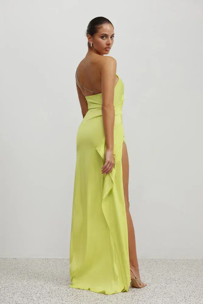Lexi Samira Dress in Mojito Diamante Strap Size 8 - Image 3