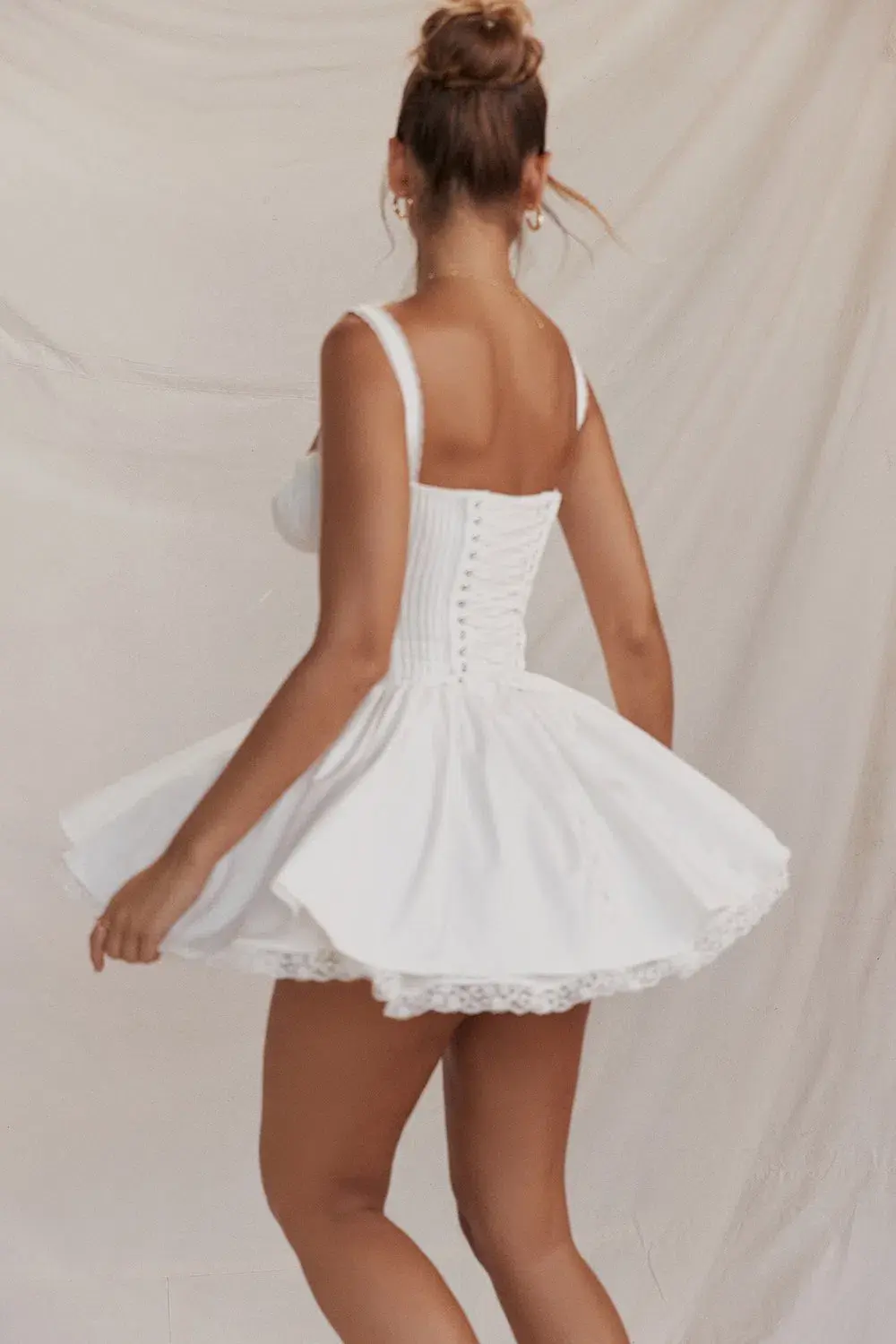 House of CB Pietra Corset Mini Dress White Size M / AU 10 - Image 16