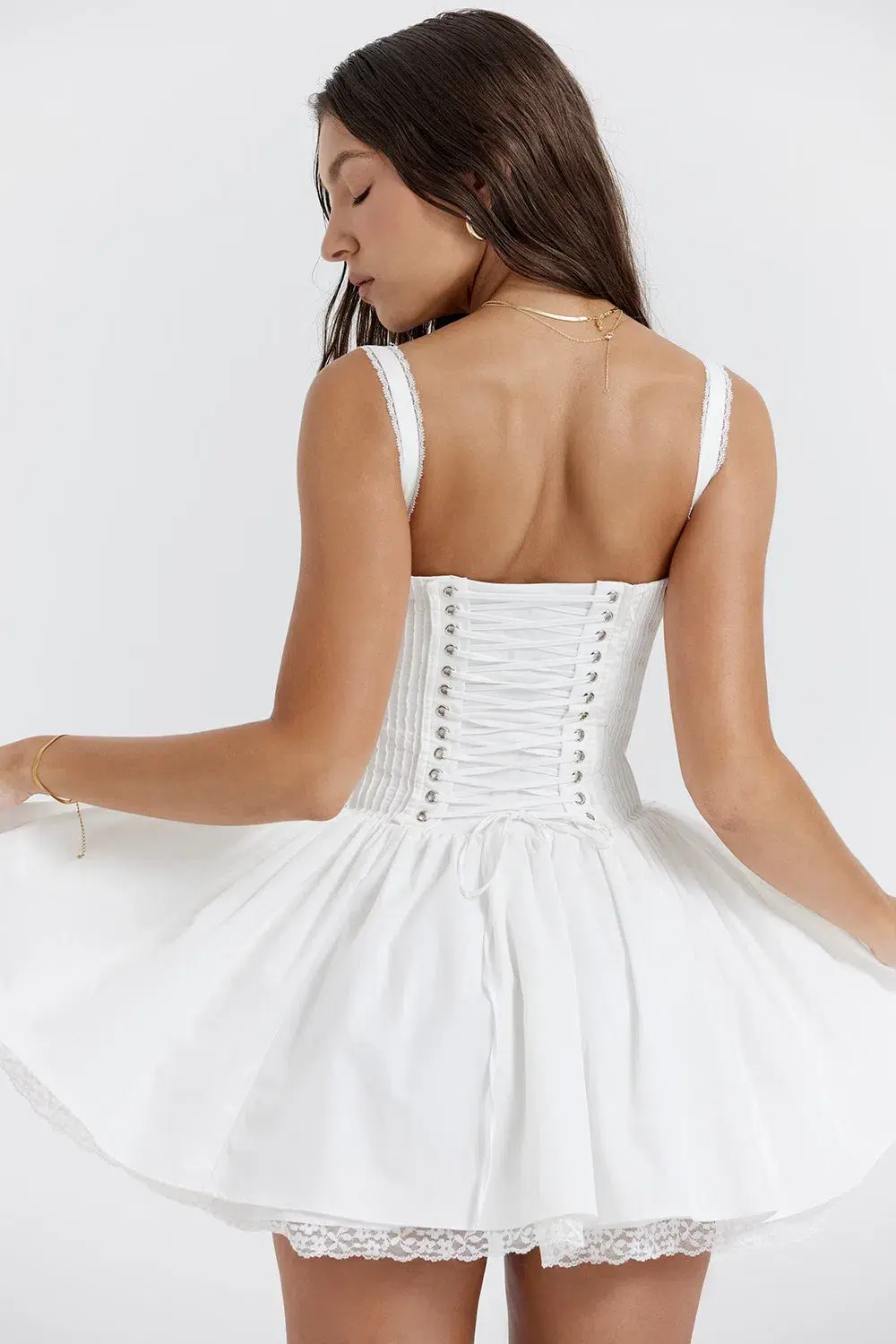 House of CB Pietra Corset Mini Dress White Size M / AU 10 - Image 10