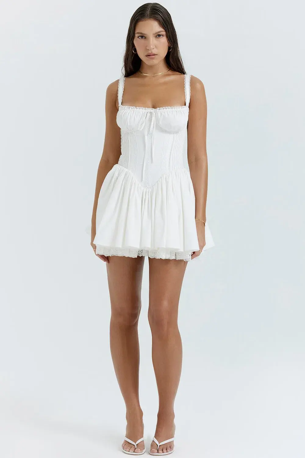 House of CB Pietra Corset Mini Dress White Size M / AU 10 - Image 17