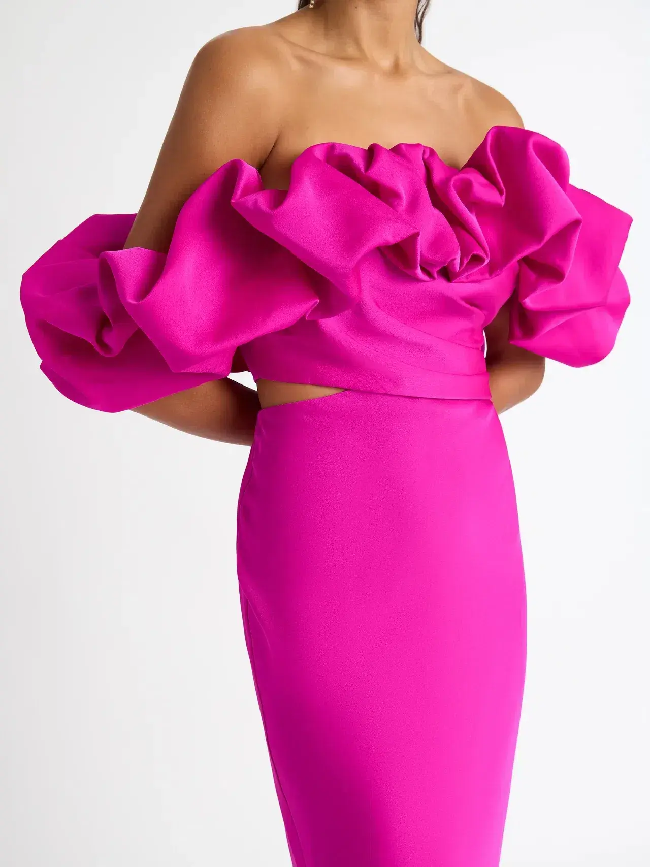 Sheike Margot Maxi Dress Magenta Pink Size 6  - Image 2