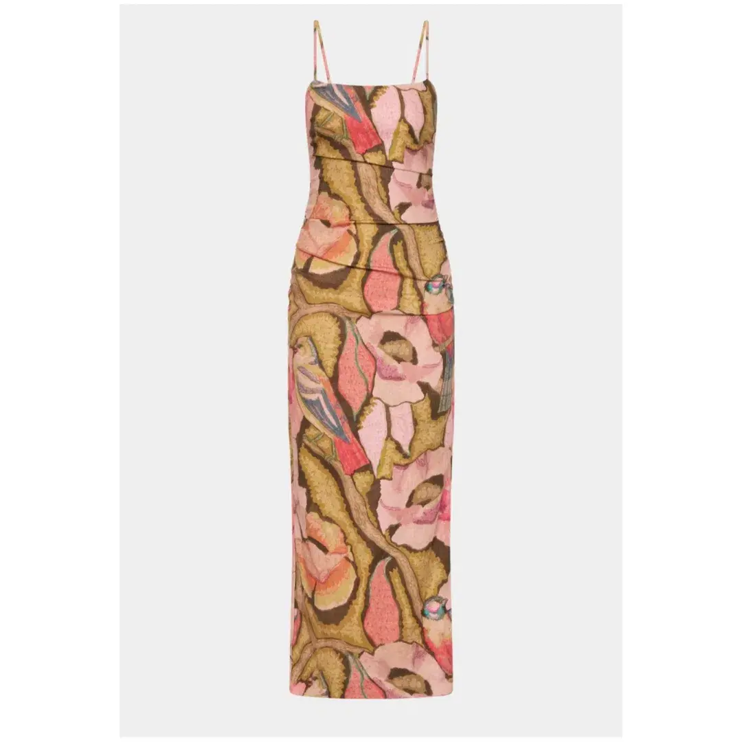 Sir the Label Talulah Column Midi Dress Sanderling Floral Size 0P / AU 6 Petite - Image 5