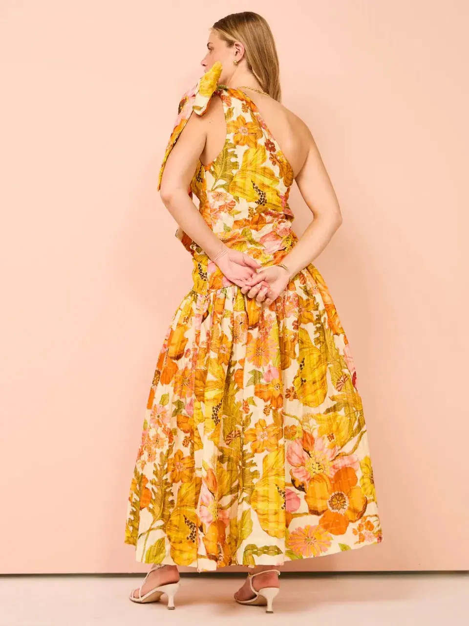 Alemais Silas One Shoulder Maxi Gown Multi Size 10 - Image 10