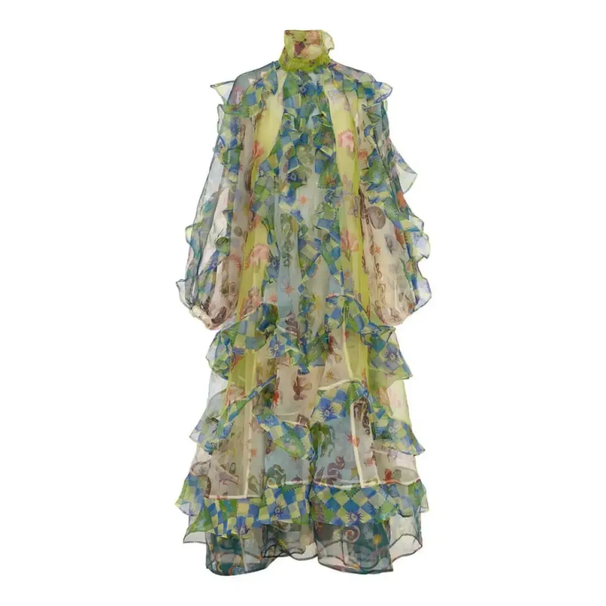 Alemais Guardian Ruffled Silk Organza Gown Size 10 Au - Image 10
