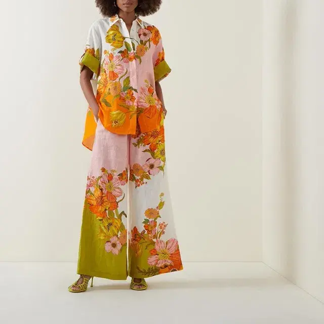 ALEMAIS Silas Shirt & Pant Set Floral Multi Size 10 - Image 3