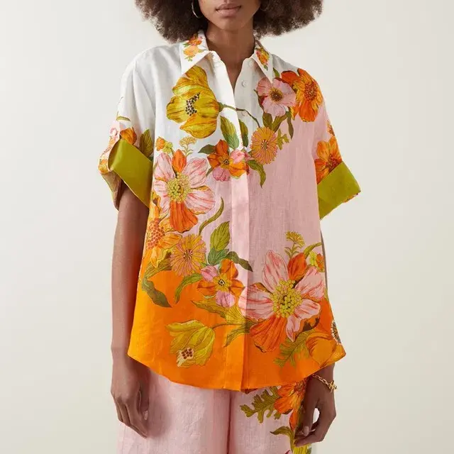 ALEMAIS Silas Shirt & Pant Set Floral Multi Size 10 - Image 4