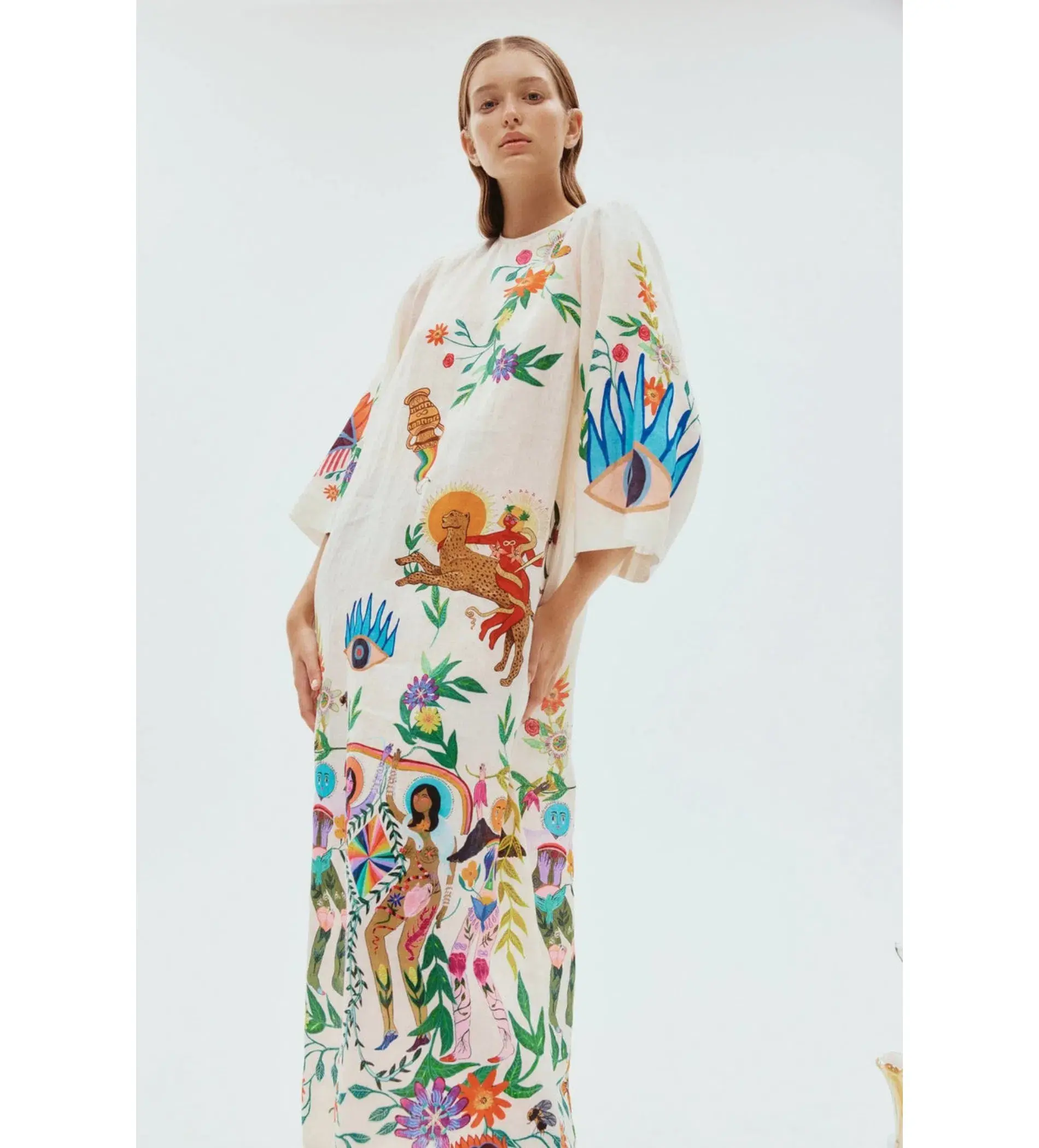 ALEMAIS Meagan Midi Dress Print Size 8 AU - Image 1