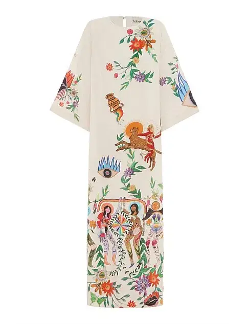 ALEMAIS Meagan Midi Dress Print Size 8 AU for rent on The Volte - main image