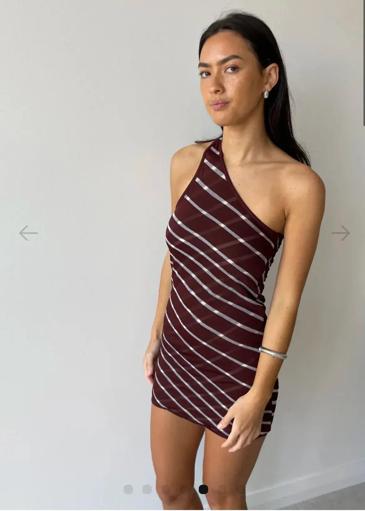 Gimagaus Irina Mini Dress Burgundy Size 6 - Image 3
