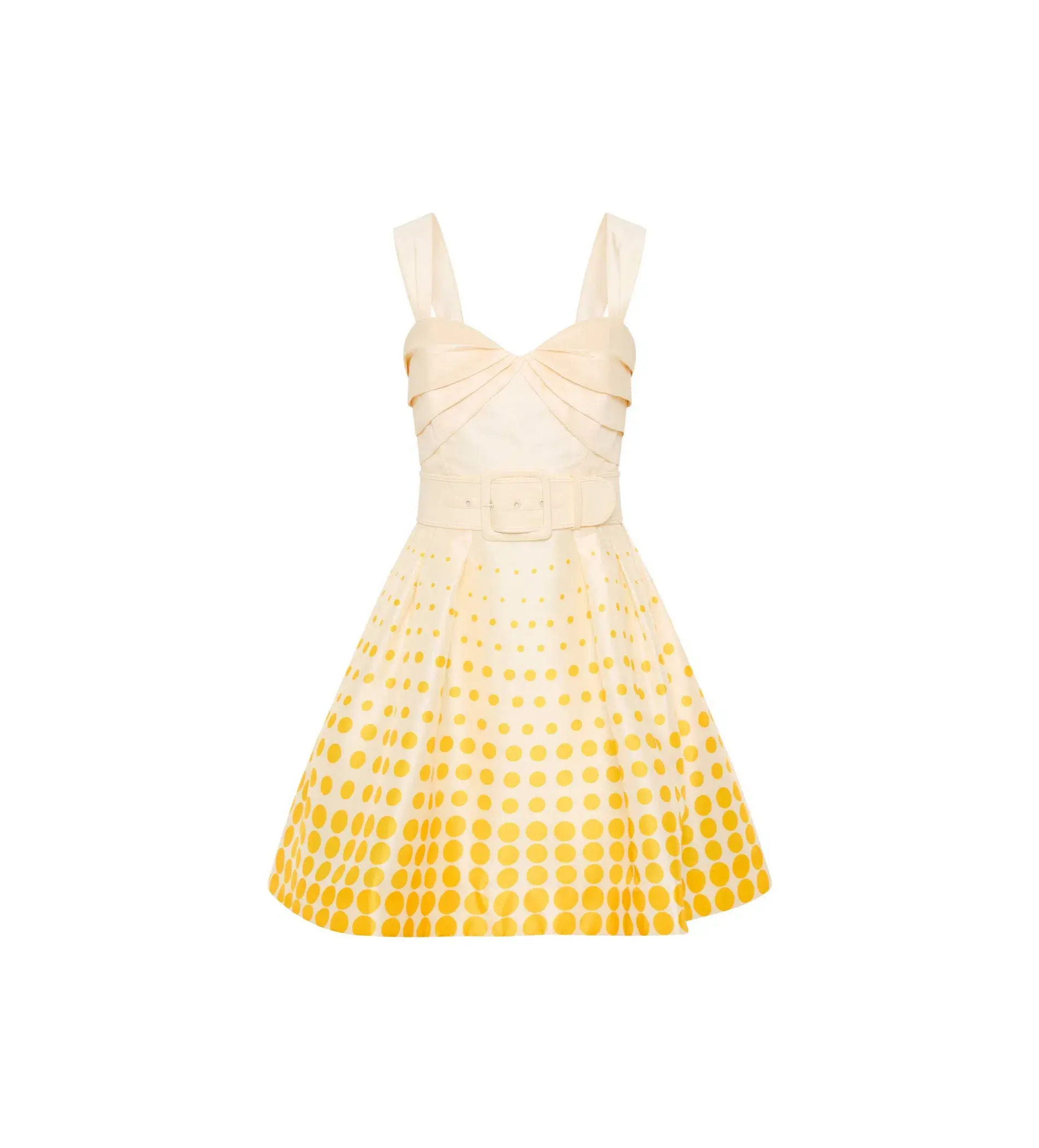 Rebecca Vallance Ottilie Mini Dress Yellow Size 6 - Image 3