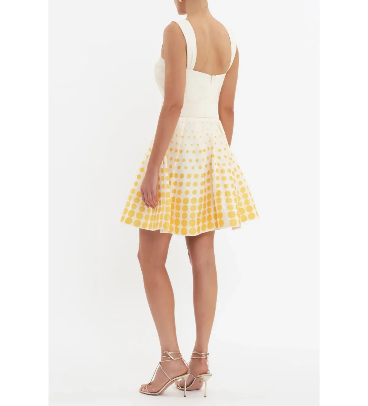 Rebecca Vallance Ottilie Mini Dress Yellow Size 6 - Image 2