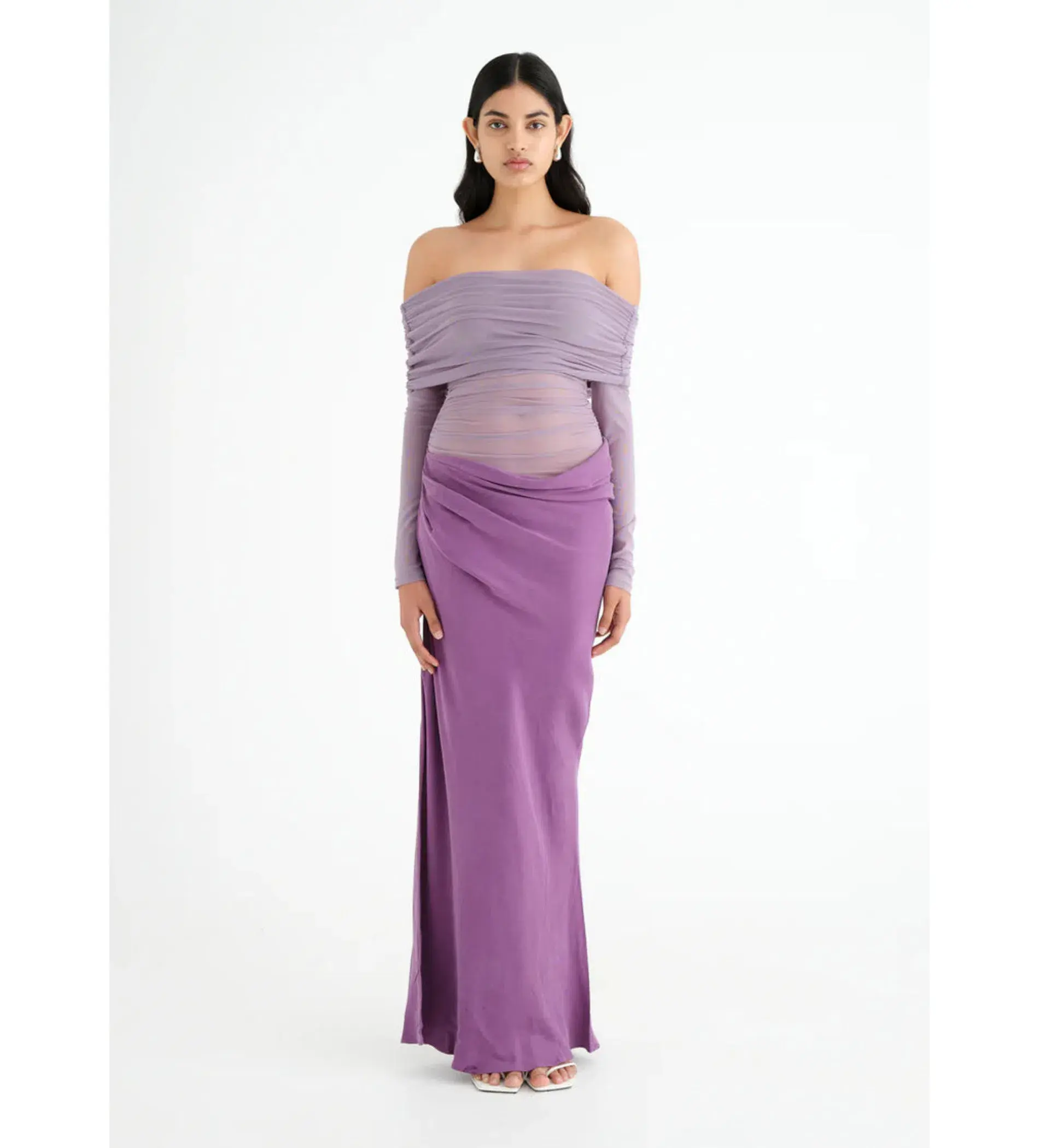 Benni Yasmin Maxi Dress Purple Size Au 10 - Image 1