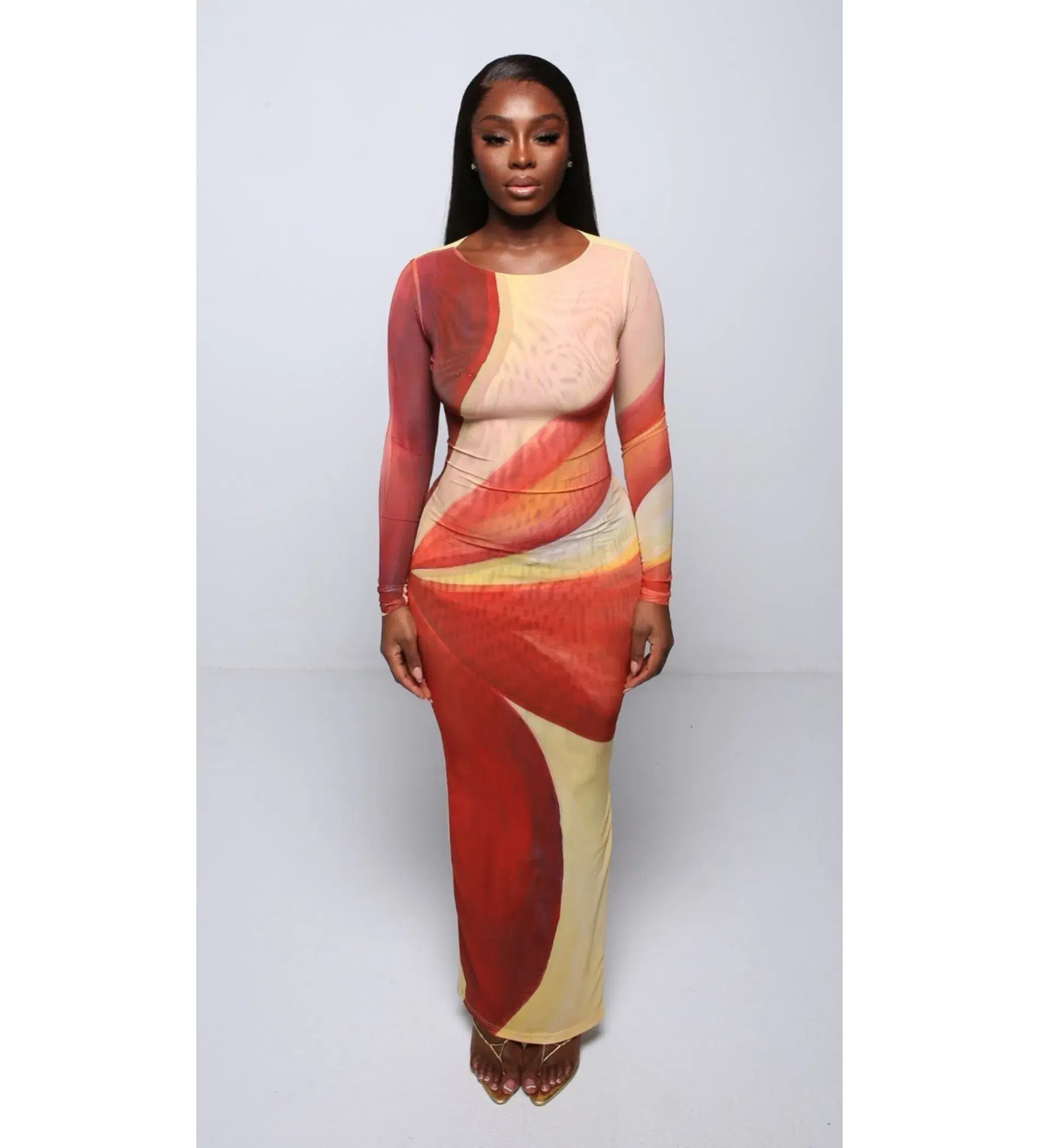 Farai London Aphrodite Maxi Dress Multi Size 6 - Image 1