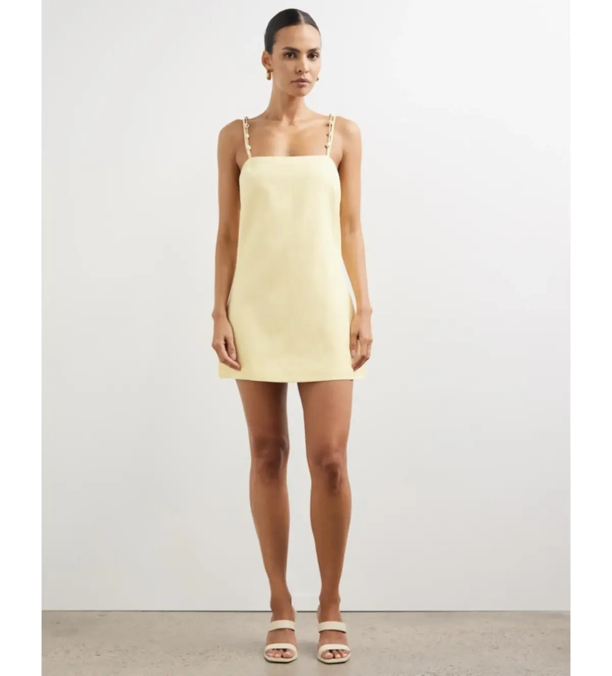Lover Alizzi Beaded Lover Dress Soft Yellow Size 10  - Image 1