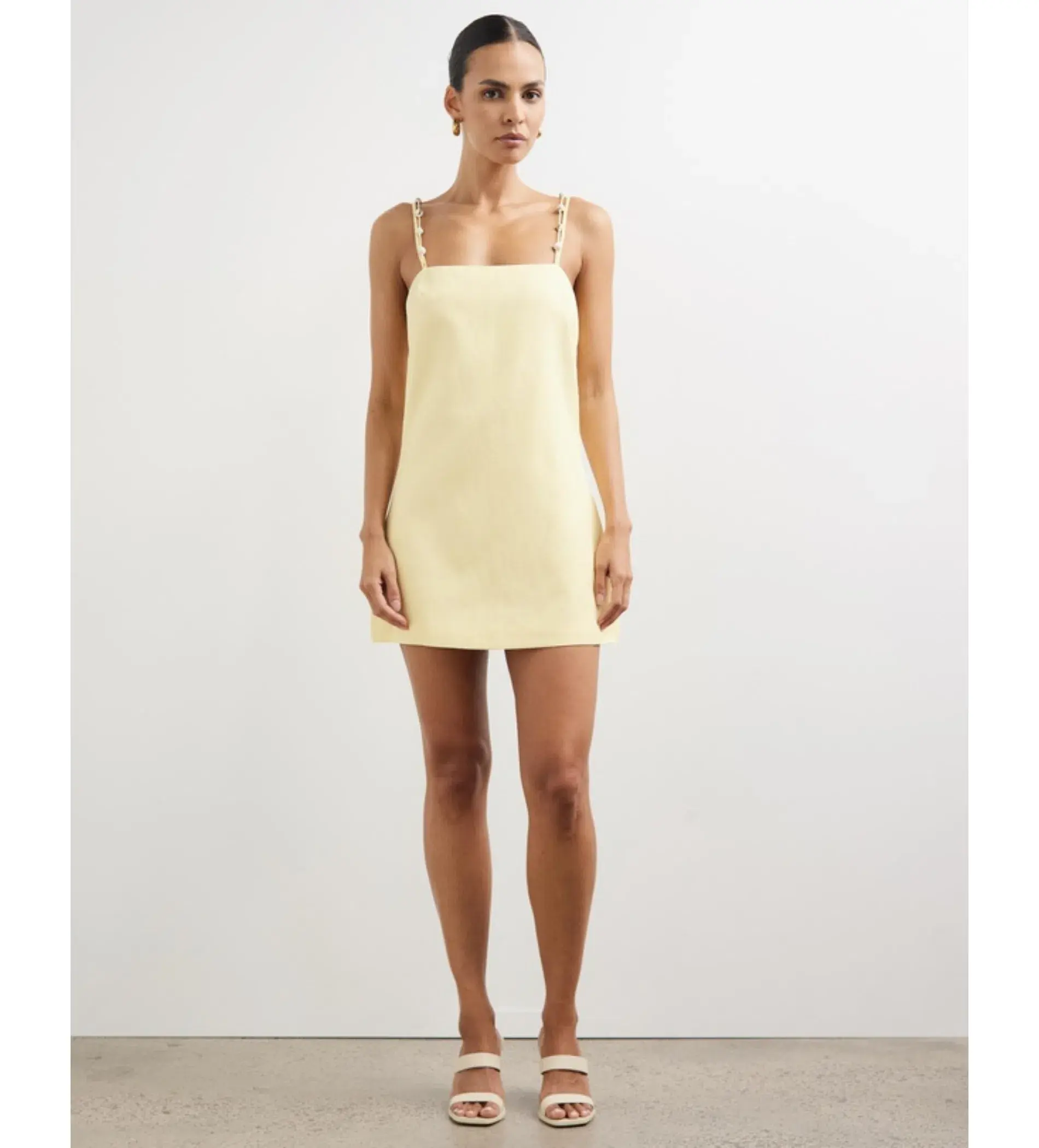 Lover Alizzi Beaded Lover Dress Soft Yellow Size 10  - Image 1
