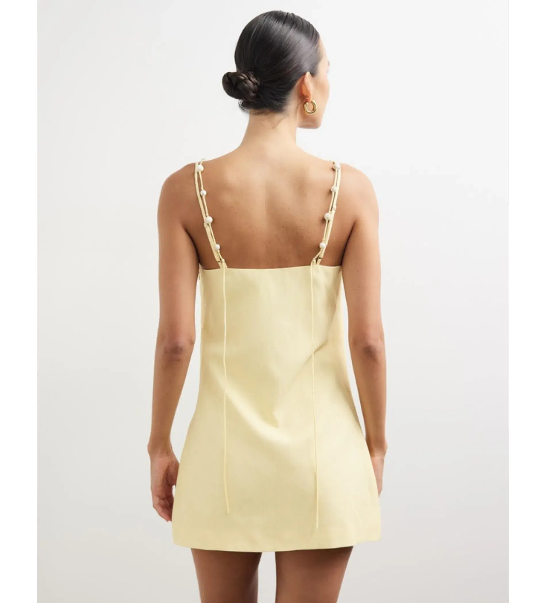 Lover Alizzi Beaded Lover Dress Soft Yellow Size 10  - Image 2