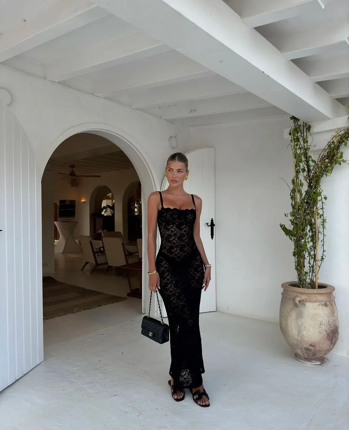 Arcina Ori Margot Maxi Dress In Black Size 10 - Image 1