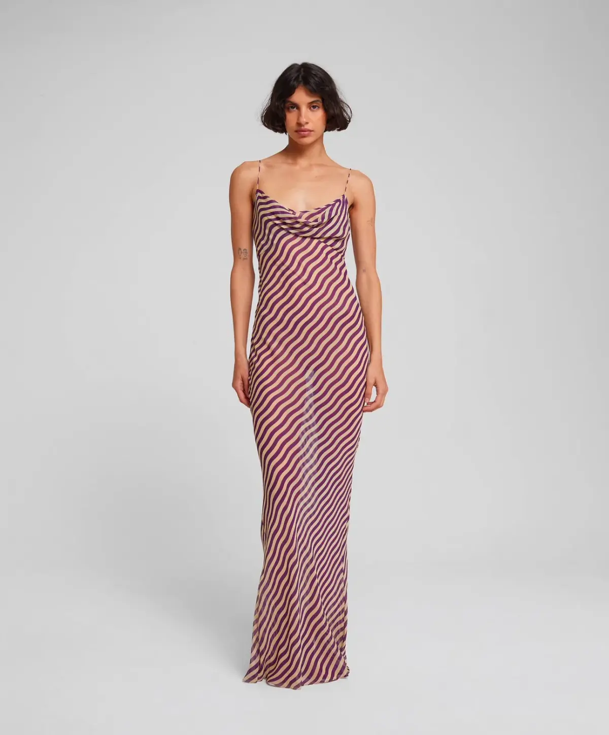 Rat & Boa Assisi Dress  Stripe Size L/Au 12 - Image 1