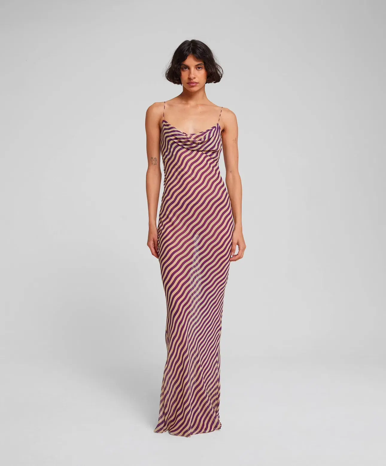 Rat & Boa Assisi Dress  Stripe Size L/Au 12 - Image 1