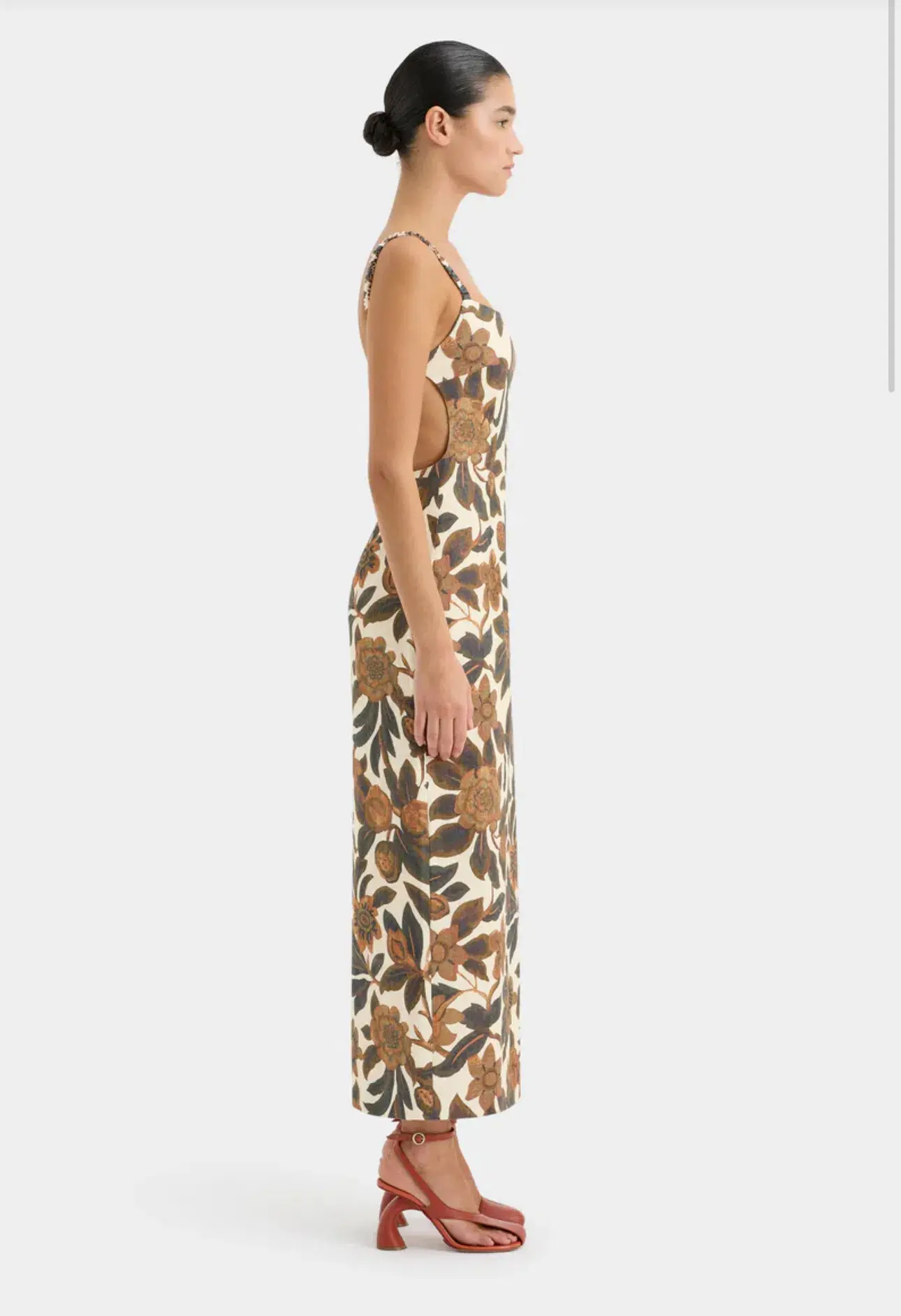 Sir the Lable Primrose Ruched Midi Dress Ivory Tapestry Size 2/Au 10 - Image 3