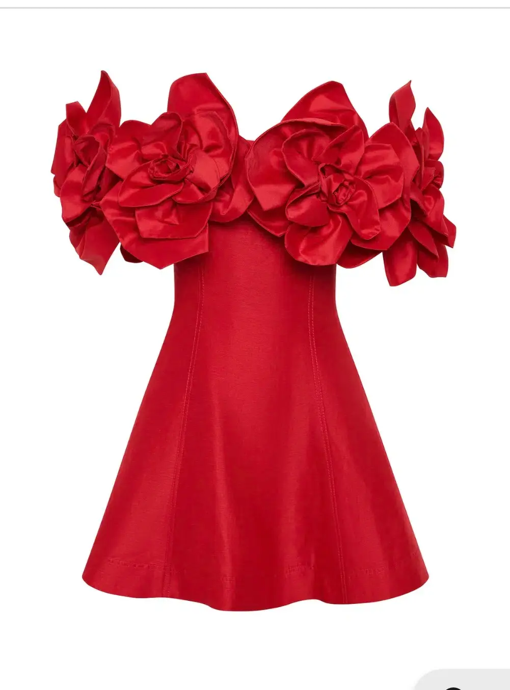 Aje Etta Mini Dress Red Size 6 for rent on The Volte - main image