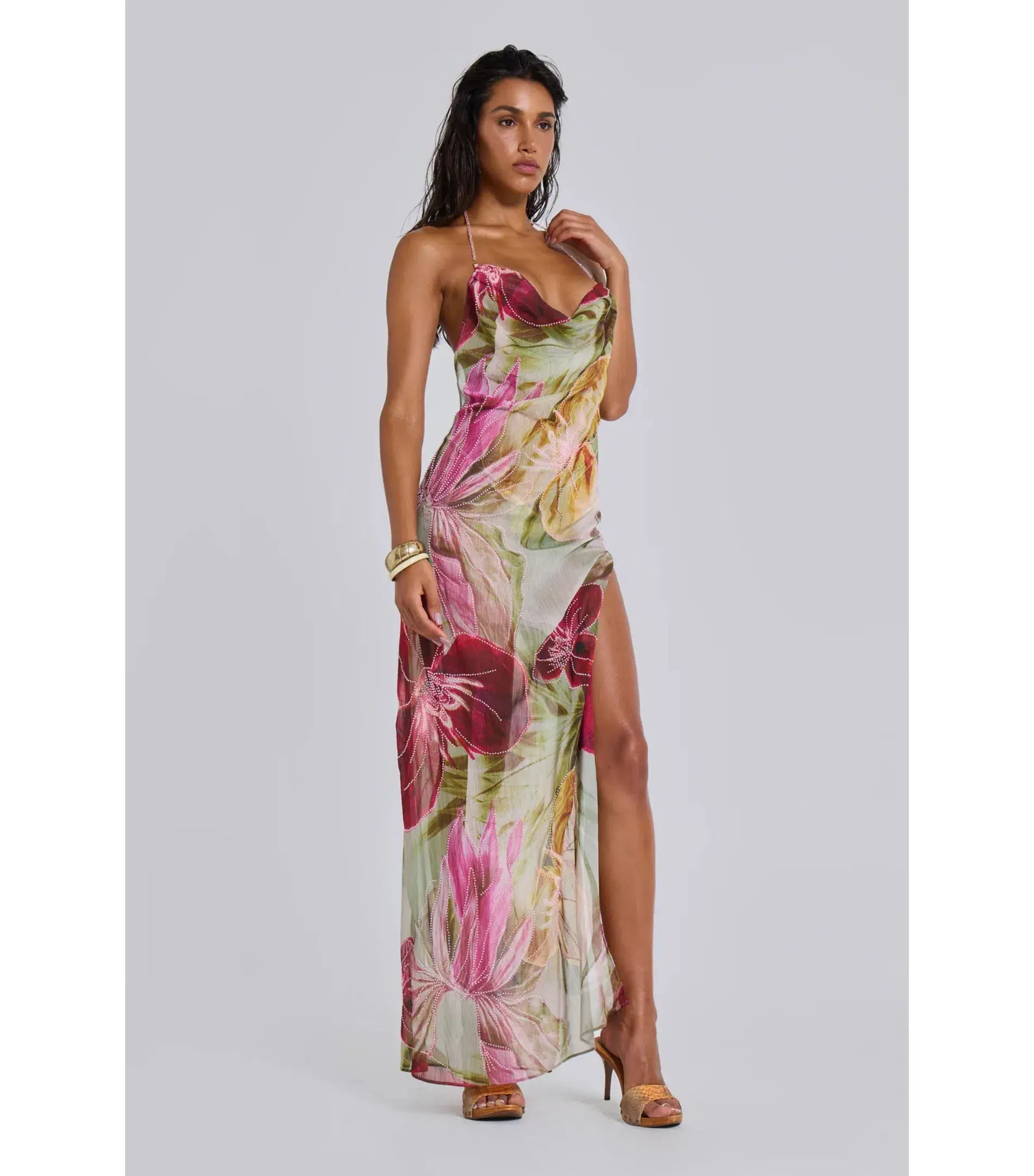 Jaded London Dahlia Maxi Dress Floral Size AU 6 - Image 1