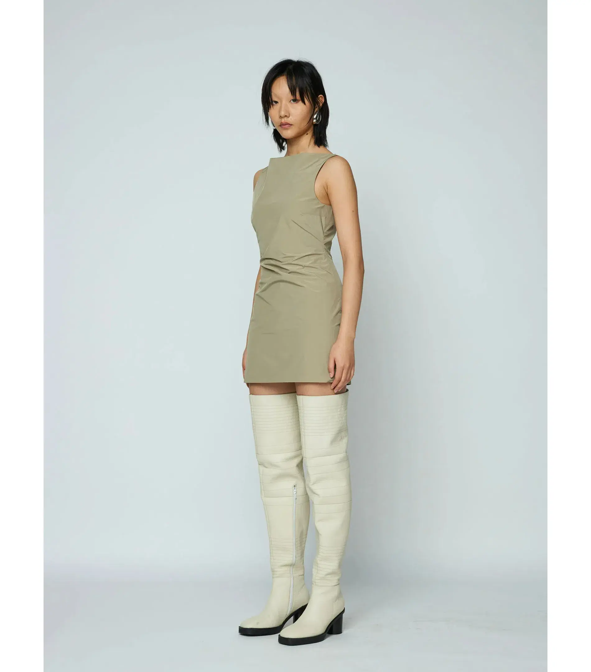 Wynn Hamlyn Sophia Mini Dress Cactus Green Size AU 6  - Image 2